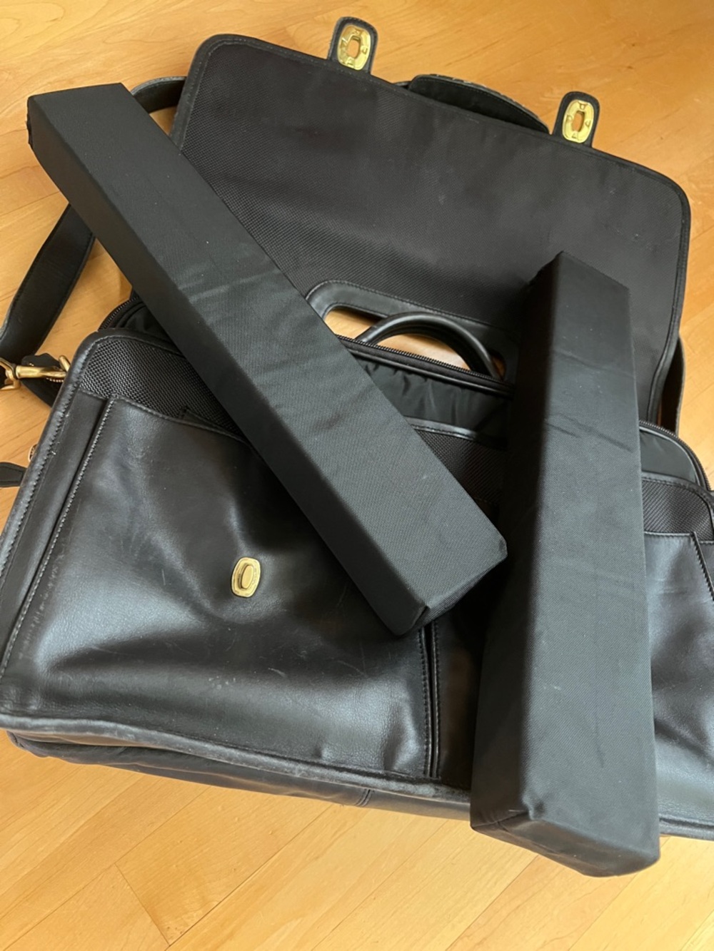 💼0532 Prescott Diplomat Laptop Organizer Briefcase Messenger Computer Lawyer Bag - Picture 12 of 17